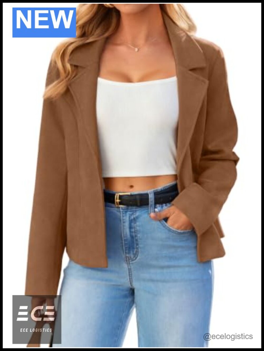 Faux Suede Lightweight Notch Lapel Cropped Jacket